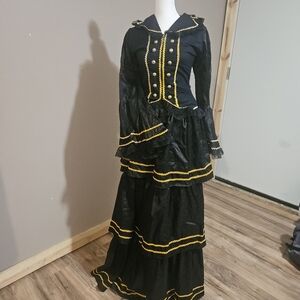 Womens Dracula or Midevil two piece dress.